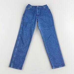 Wrangler Straight Leg Jeans 30x34 women's High Rise Blue Denim 31MWs Made In USA